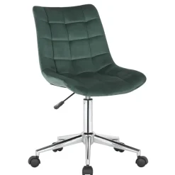 Bureaustoelen|Bureaustoelen-CLP Bureaustoel Medford Fluweel - groen