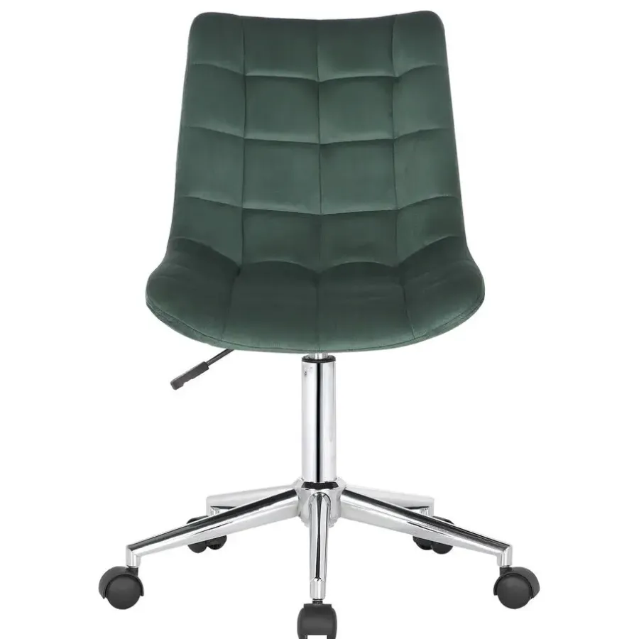 Bureaustoelen|Bureaustoelen-CLP Bureaustoel Medford Fluweel - groen