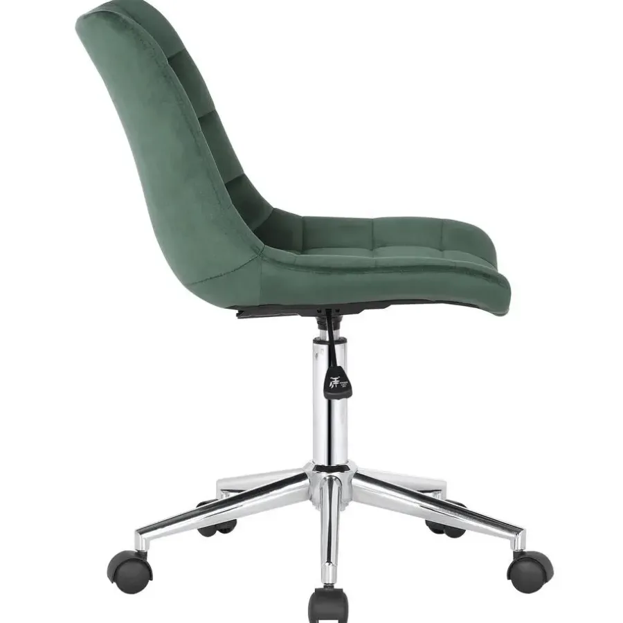 Bureaustoelen|Bureaustoelen-CLP Bureaustoel Medford Fluweel - groen