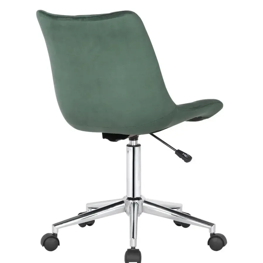 Bureaustoelen|Bureaustoelen-CLP Bureaustoel Medford Fluweel - groen