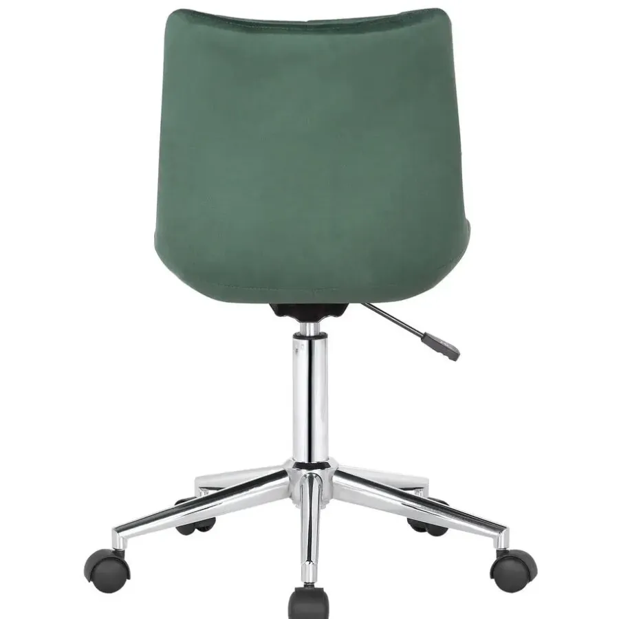 Bureaustoelen|Bureaustoelen-CLP Bureaustoel Medford Fluweel - groen