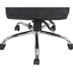 CLP Bureaustoel Oxygen chroom Frame - Kunstleer - zwart