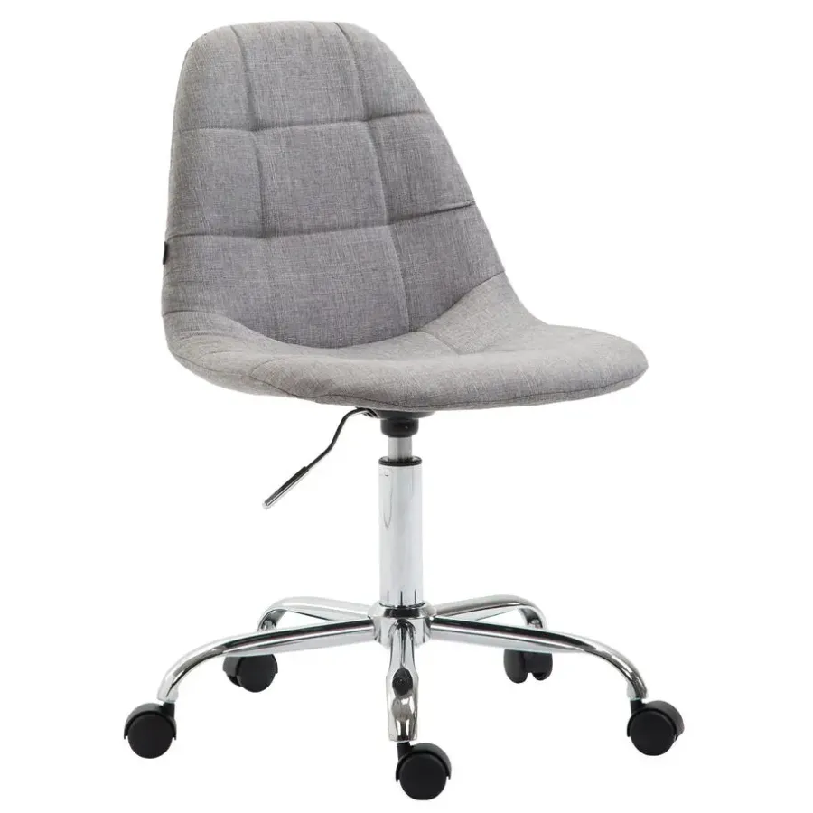 Bureaustoelen|Bureaustoelen-CLP Bureaustoel Reims Stof - grijs