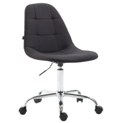 Bureaustoelen|Bureaustoelen-CLP Bureaustoel Reims Stof - zwart