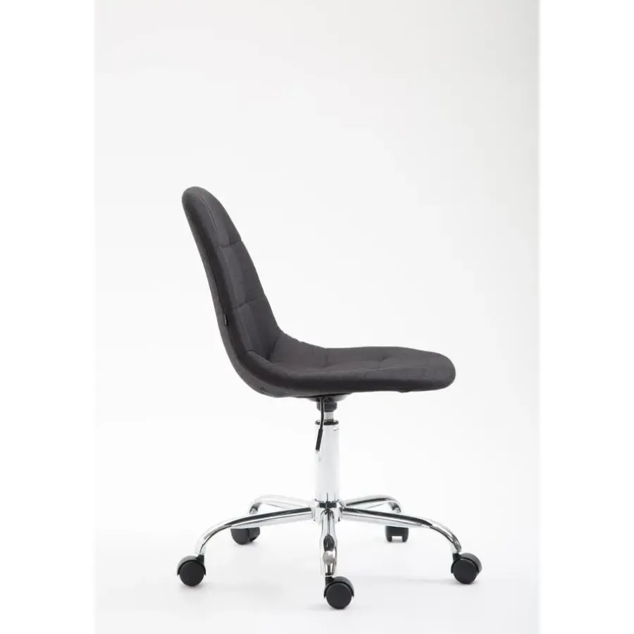 Bureaustoelen|Bureaustoelen-CLP Bureaustoel Reims Stof - zwart