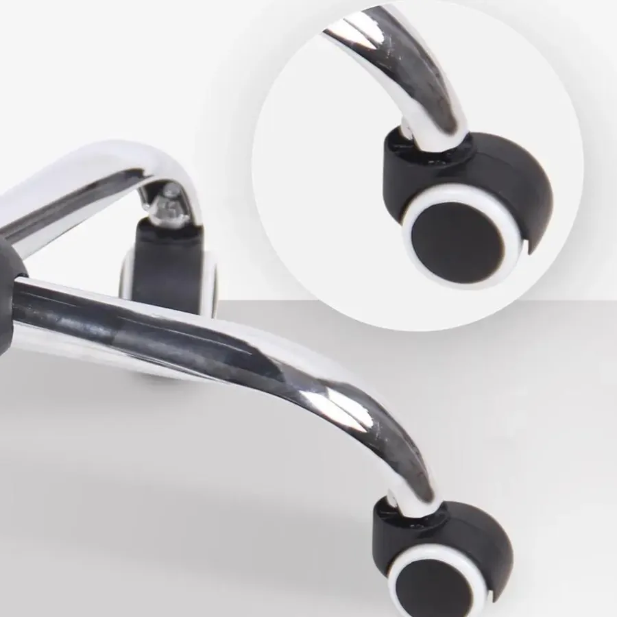 Bureaustoelen|Bureaustoelen-CLP Bureaustoel Terni chroom Frame - Kunstleer - grijs