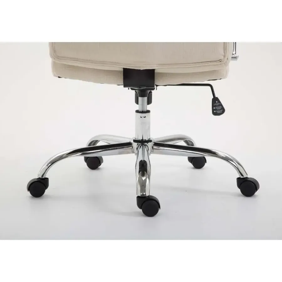 Bureaustoelen|Bureaustoelen-CLP Bureaustoel Valais Stof - creme