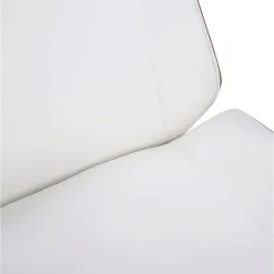 CLP Bureaustoel Varel chroom Frame - Kunstleer - walnoot/wit