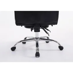 CLP Bureaustoel XL Troy chroom Frame - Kunstleer - zwart