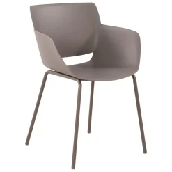 Eetkamerstoelen-CLP Eetkamerstoel Alpena Kunststof - taupe