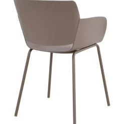 Eetkamerstoelen-CLP Eetkamerstoel Alpena Kunststof - taupe