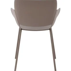 Eetkamerstoelen-CLP Eetkamerstoel Alpena Kunststof - taupe
