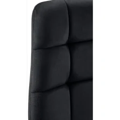 Eetkamerstoelen-CLP Eetkamerstoel Antibes zwart Frame - Fluweel - zwart