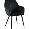 Eetkamerstoelen-CLP Eetkamerstoel Cheryl zwart Frame - Metaal - zwart