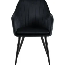 Eetkamerstoelen-CLP Eetkamerstoel Cheryl zwart Frame - Metaal - zwart