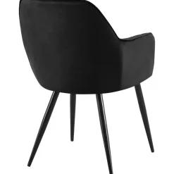 Eetkamerstoelen-CLP Eetkamerstoel Cheryl zwart Frame - Metaal - zwart