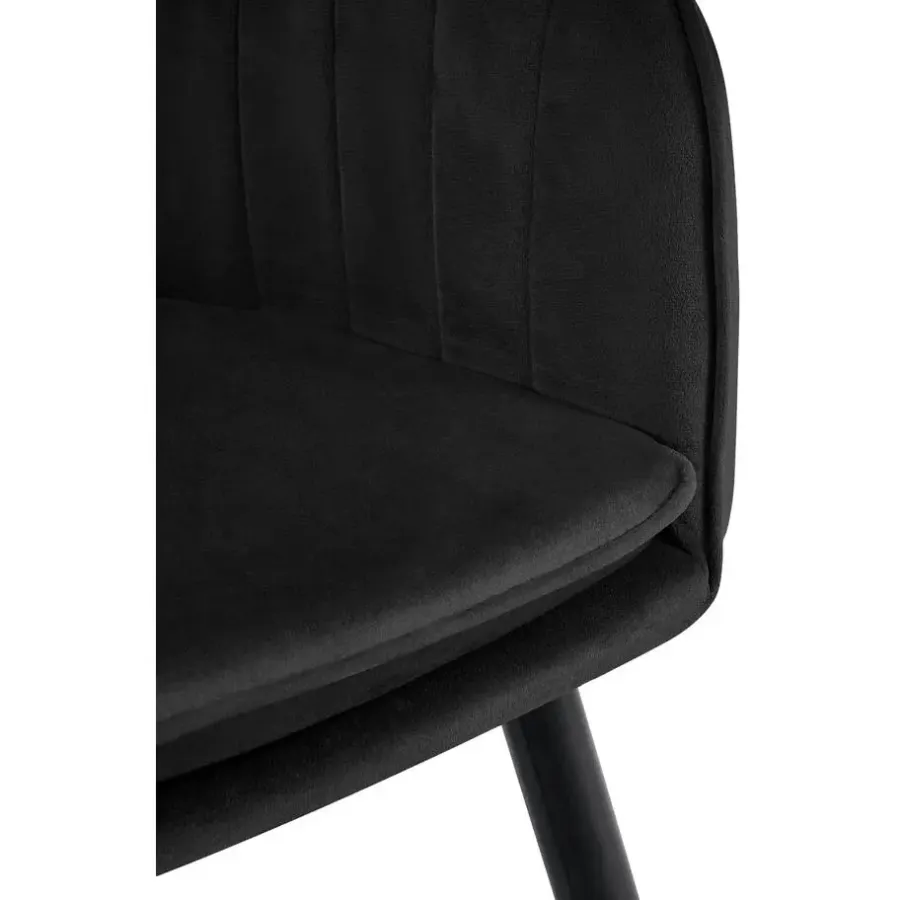 Eetkamerstoelen-CLP Eetkamerstoel Cheryl zwart Frame - Metaal - zwart
