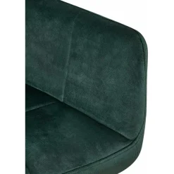 Eetkamerstoelen-CLP Eetkamerstoel Emia zwart Frame - Fluweel - groen