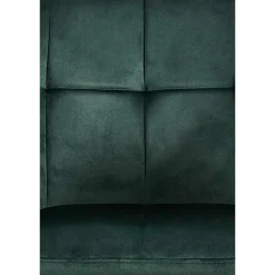 Eetkamerstoelen-CLP Eetkamerstoel Emia zwart Frame - Fluweel - groen