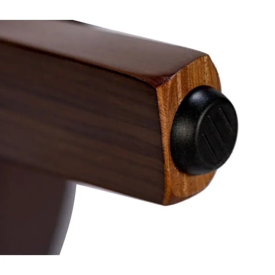 Eetkamerstoelen-CLP Eetkamerstoel Foley walnoot Frame - Stof - walnoot/zwart