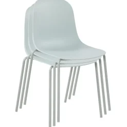 Eetkamerstoelen-CLP Eetkamerstoel Hardin Kunststof - turkis