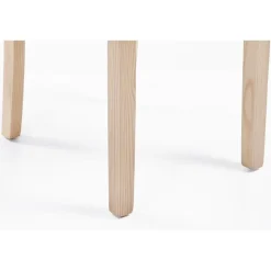 Eetkamerstoelen-CLP Eetkamerstoel Ina natura Frame - Kunstleer - zwart