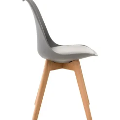 CLP Eetkamerstoel Linares natura Frame - Kunststof - grijs