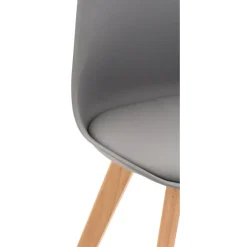 CLP Eetkamerstoel Linares natura Frame - Kunststof - grijs