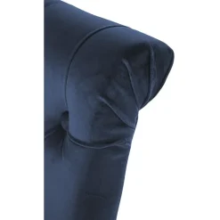 CLP Eetkamerstoel Lisburn walnoot Frame - Fluweel - blauw