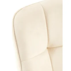 Eetkamerstoelen-CLP Eetkamerstoel Roseville zwart Frame - Fluweel - creme