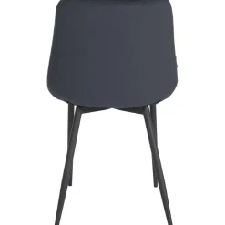 CLP Eetkamerstoel Victoria zwart Frame - Fluweel - zwart