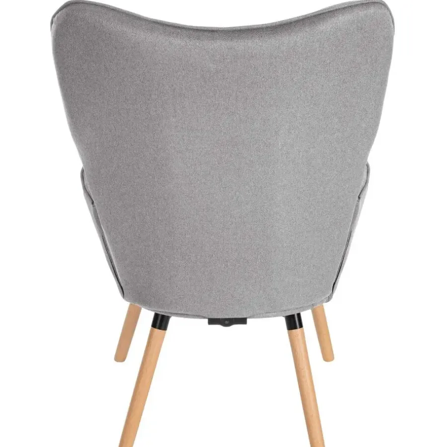 Fauteuils-CLP Fauteuil Garding natura Frame - Stof - grijs