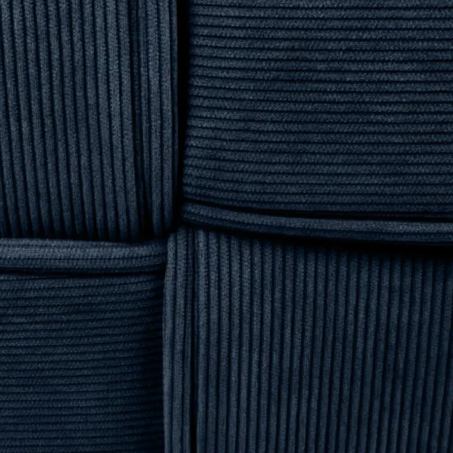 Hockers En Voetenbanken-CLP Hocker Forinta Ribstof - donkerblauw