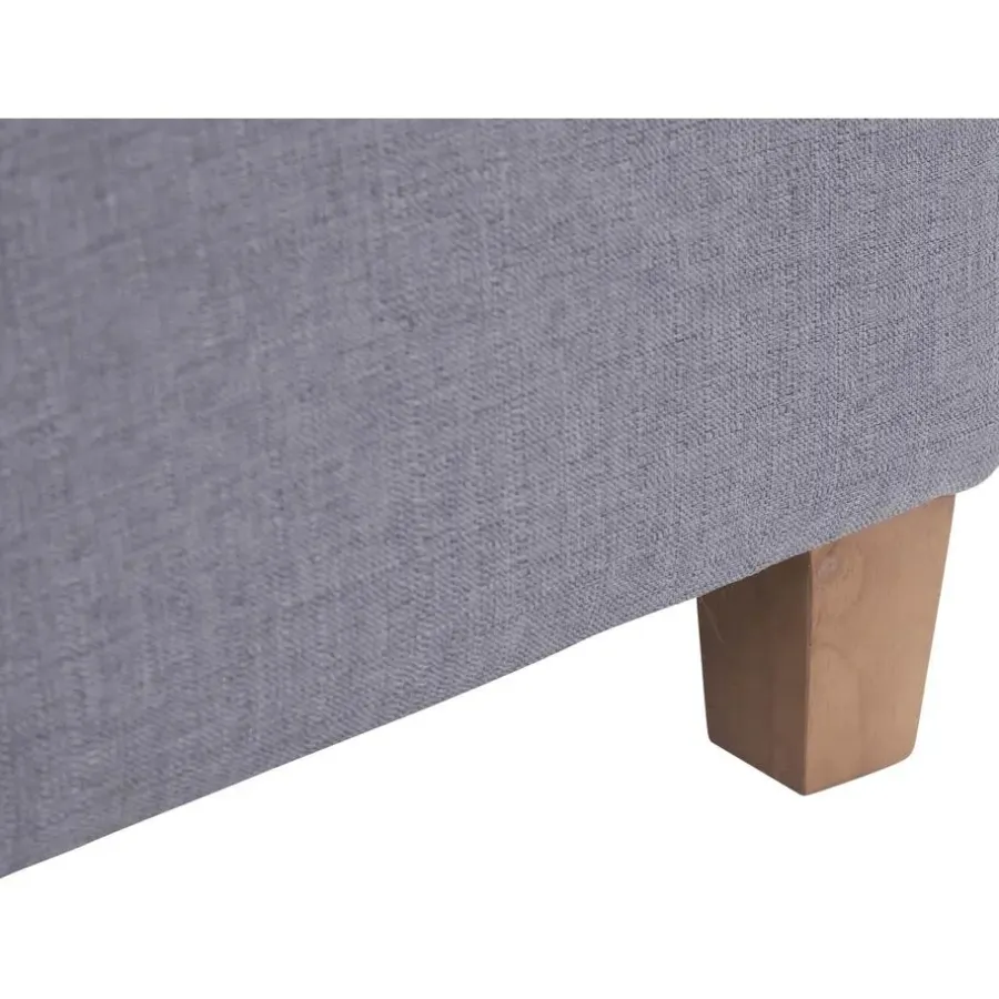 CLP Hocker Pharao antiek licht Frame - Stof - licht grijs