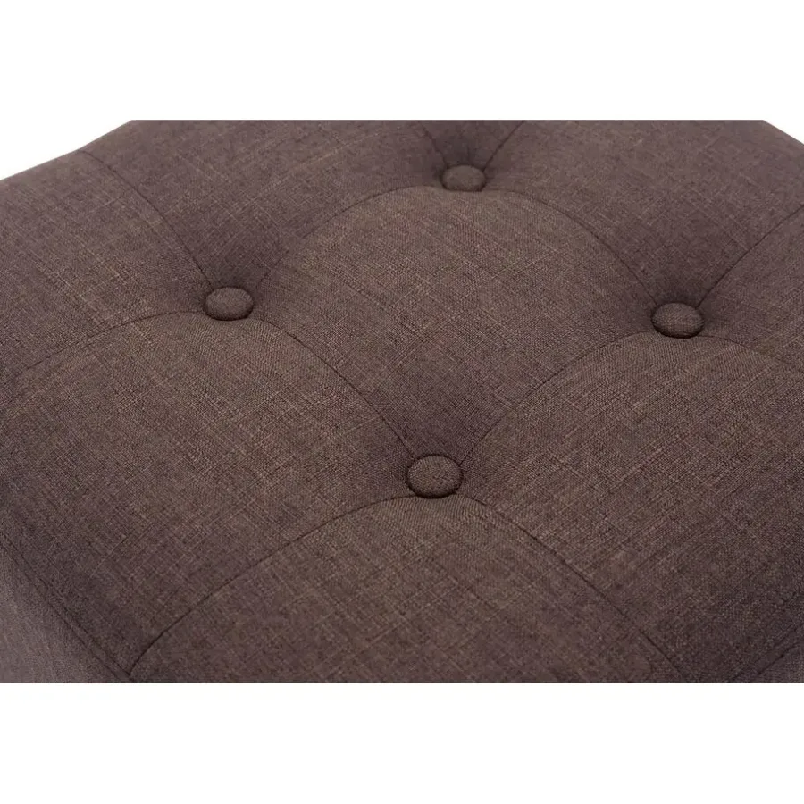Hockers En Voetenbanken-CLP Hocker Pharao antiek licht Frame - Stof - bruin