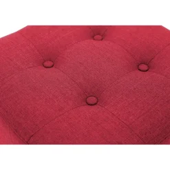 Hockers En Voetenbanken-CLP Hocker Pharao antiek licht Frame - Stof - rood