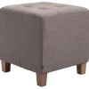 Hockers En Voetenbanken-CLP Hocker Pharao antiek licht Frame - Stof - taupe