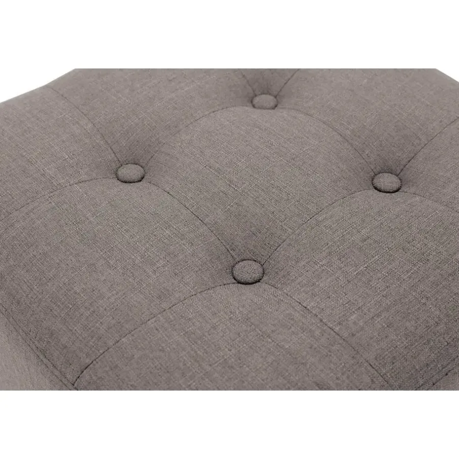 Hockers En Voetenbanken-CLP Hocker Pharao antiek licht Frame - Stof - taupe
