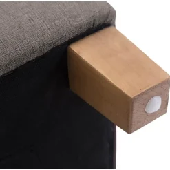 Hockers En Voetenbanken-CLP Hocker Pharao antiek licht Frame - Stof - taupe