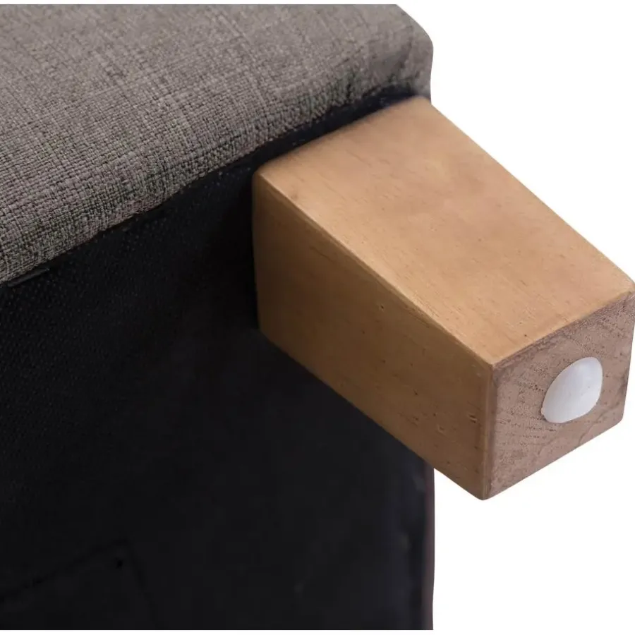 Hockers En Voetenbanken-CLP Hocker Pharao antiek licht Frame - Stof - taupe