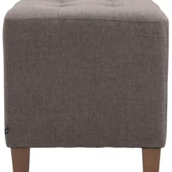 Hockers En Voetenbanken-CLP Hocker Pharao antiek licht Frame - Stof - taupe