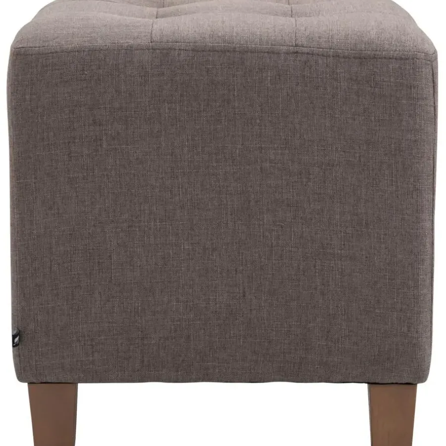 Hockers En Voetenbanken-CLP Hocker Pharao antiek licht Frame - Stof - taupe