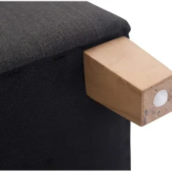Hockers En Voetenbanken-CLP Hocker Pharao antiek licht Frame - Stof - donkergrijs