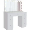 CLP Kaptafel Lerona wit Frame - Hout - wit