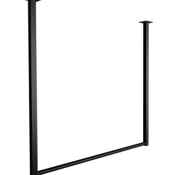 Kledingopbergers|Kledingrekken-CLP Kledingrek Fenton 80x80x7 cm - zwart