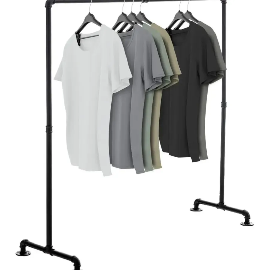 CLP Kledingrek Jersey 150x150x55 cm - zwart