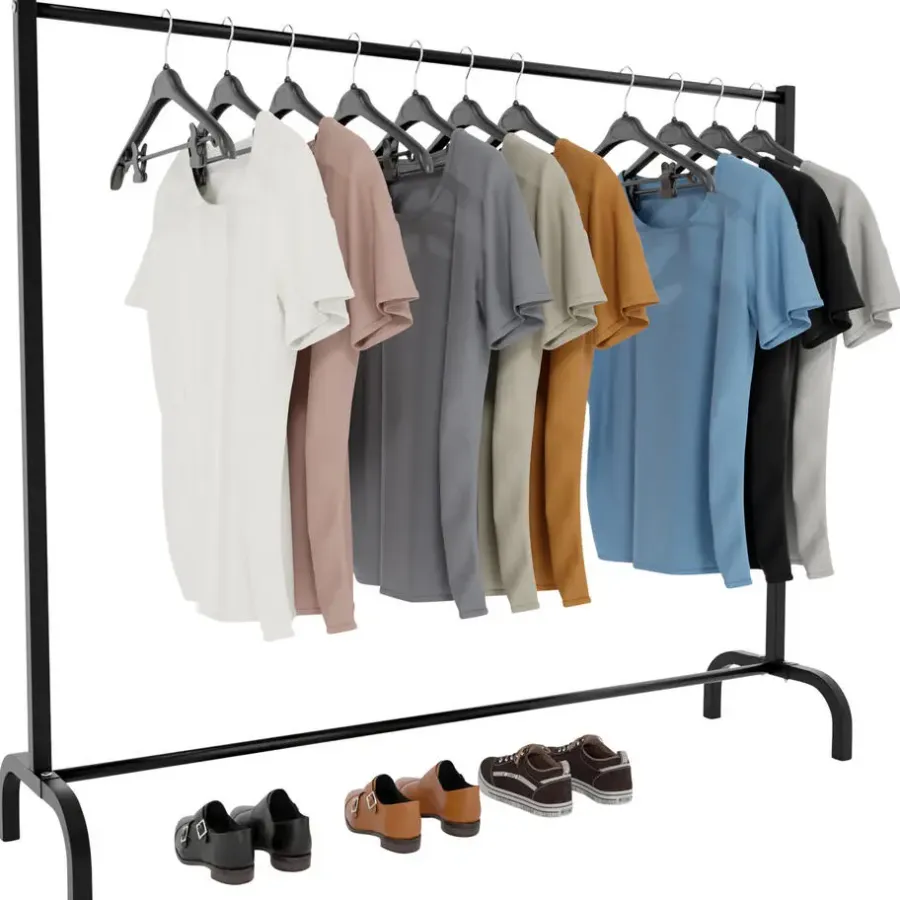 Kledingrekken|Kledingrekken-CLP Kledingrek Lara 120x150x38 cm - zwart