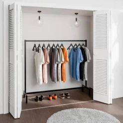 CLP Kledingrek Melva 120x150x38 cm - zwart