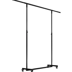 Kledingopbergers|Kledingrekken-CLP Kledingrek Soran 120x150x50 cm - zwart