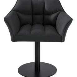 Barkrukken-CLP Lounger Damaso zwart Frame - Kunstleer - zwart
